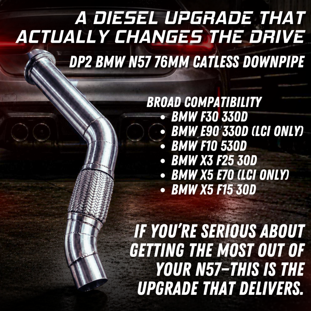 DP2 BMW N57 76mm Catless Downpipe: A Diesel Upgrade That Actually Changes the Drive